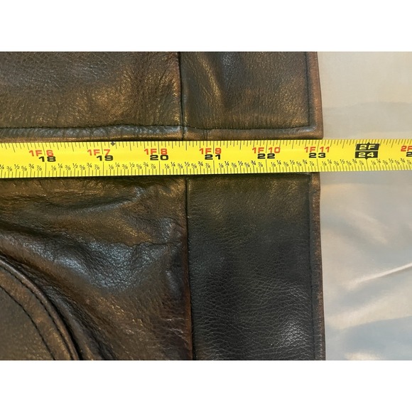 Vintage Harley Davidson Leather Motorcycle Jacket Distressed Coat‎ Brown L - Picture 5 of 16